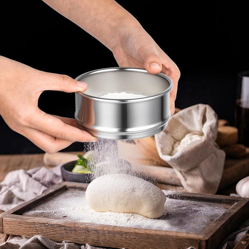LABLPSAI 800 Mesh Lab Sieves 4" Diameter 304 Stainless Steel Wire Cloth Test Sieve for Industrial Laboratory Home - Image 4
